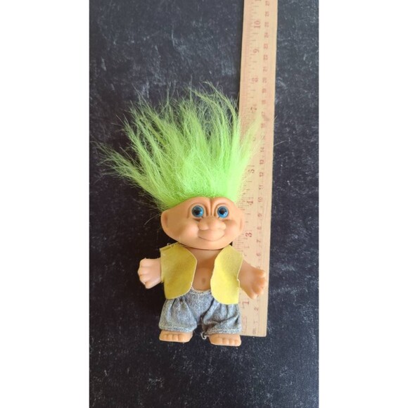 Green Haired Troll Doll - Picture 8 of 10